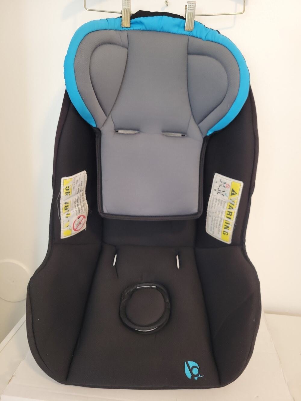 Baby Trend Secure Snap Gear 32 Car Seat Fabric Cover Padding Black Blue.
